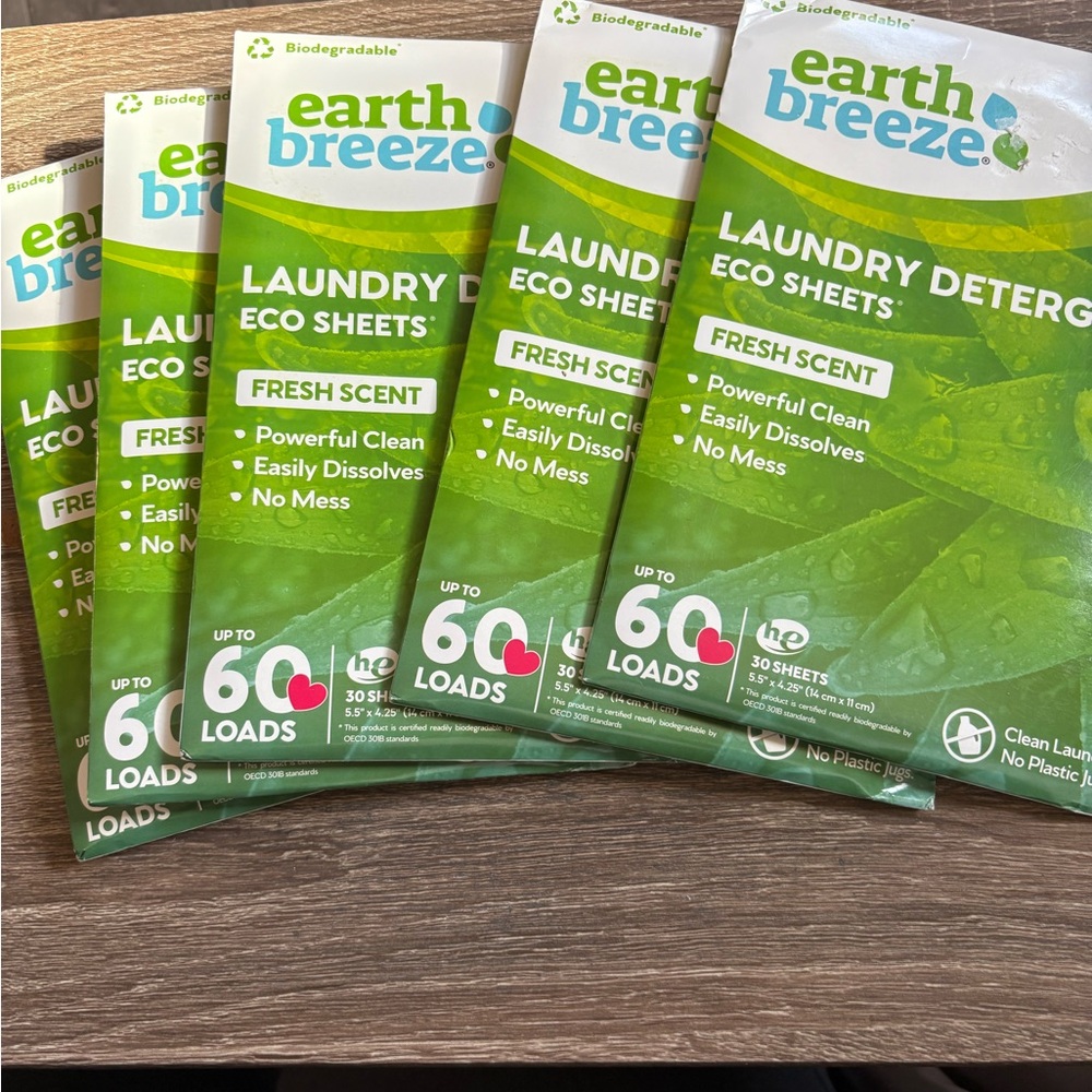 Earth Breeze Laundry Detergent Eco Sheets